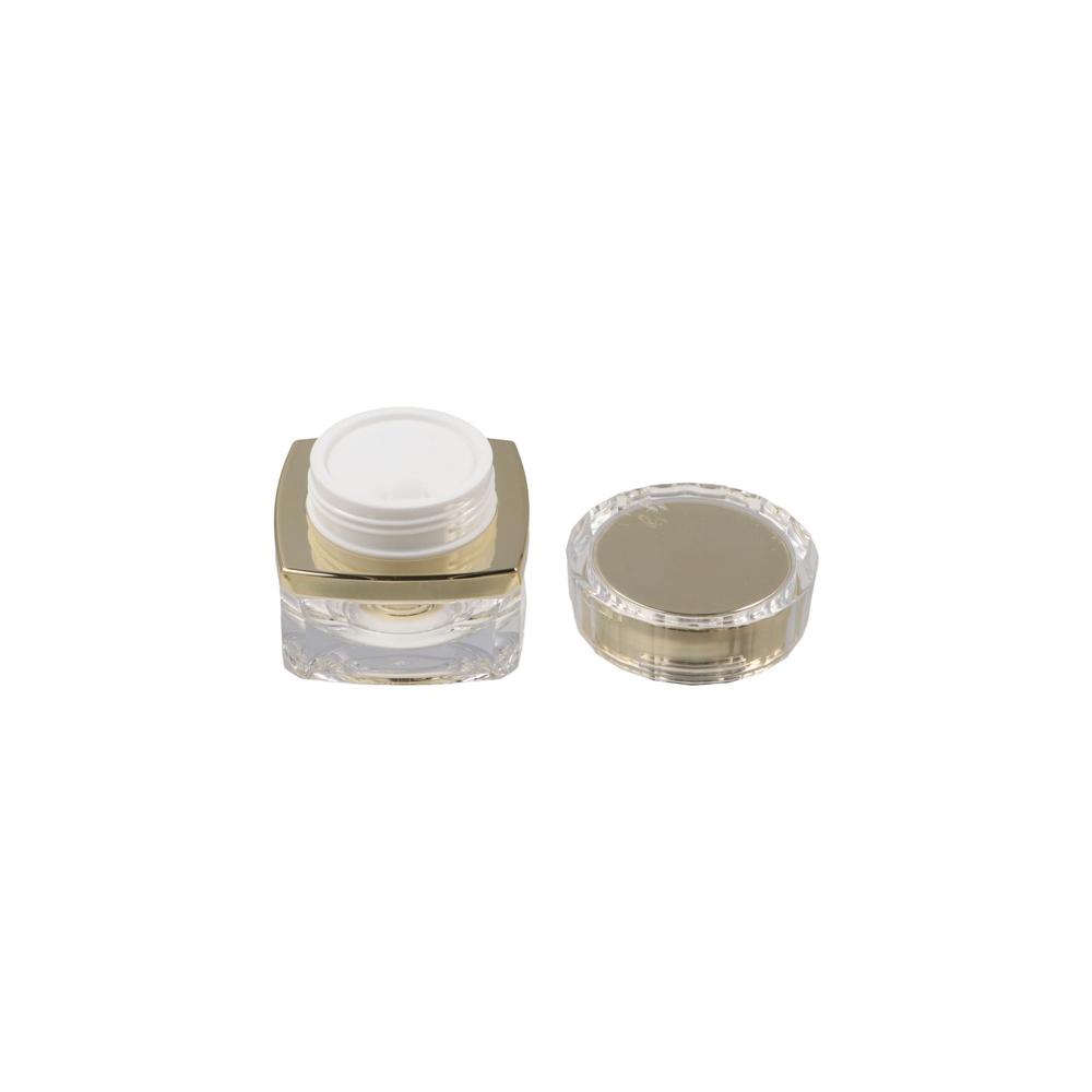 Luxury Gold Skincare - ขวดรีฟิล กระปุกครีมบำรุงผิวหน้าสุดหรู สีทอง-ม่วง 5-50 กรัม กระปุกเครื่องสำอางเปล่า
