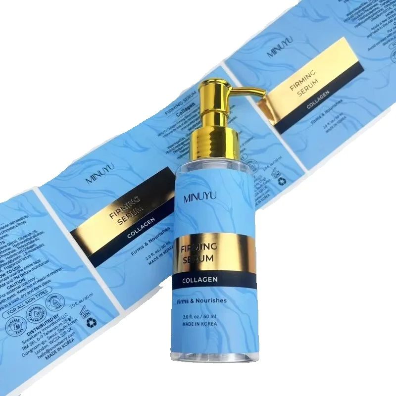 Luxury Gold Skincare - สติกเกอร์พิมพ์ลายตามสั่ง｜สติกเกอร์กันน้ำเคลือบฟอยล์ทอง｜สติกเกอร์สำหรับบรรจุภัณฑ์ผลิตภัณฑ์ดูแลผิวและอาหารระดับพรีเมียม