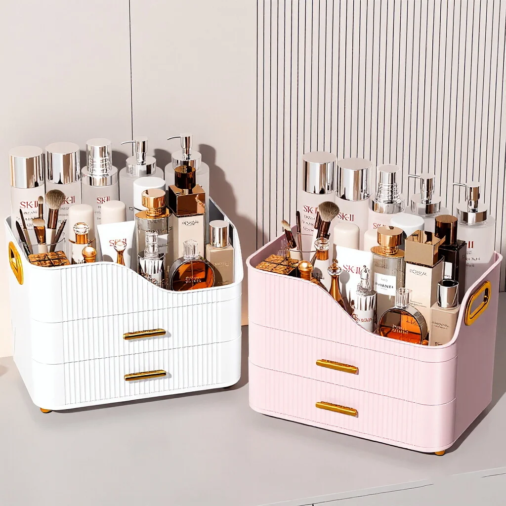กล่องเก็บเครื่องสำอางขนาดใหญ่ห - Luxury Skincare Organizer บทวิจารณ์และราคา