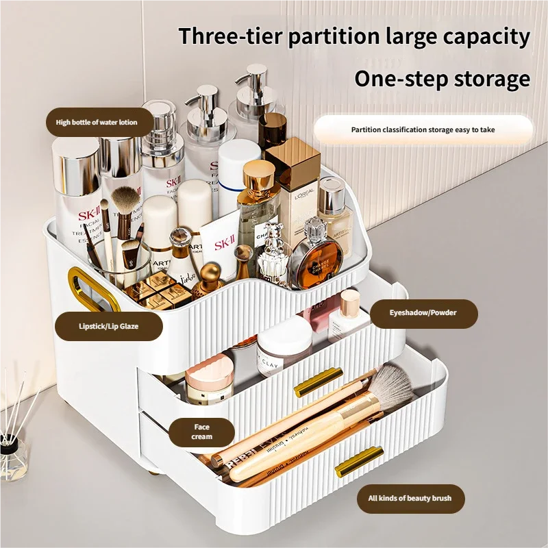 กล่องเก็บเครื่องสำอางขนาดใหญ่ห - Luxury Skincare Organizer บทวิจารณ์และราคา
