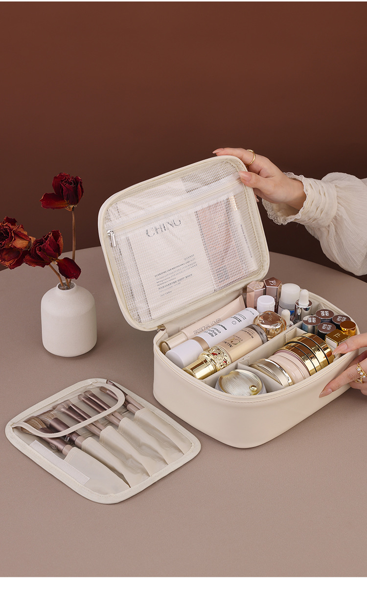 ใหม่กระเป๋าเครื่องสำอางสตรีกระ - Luxury Skincare Organizer บทวิจารณ์และราคา