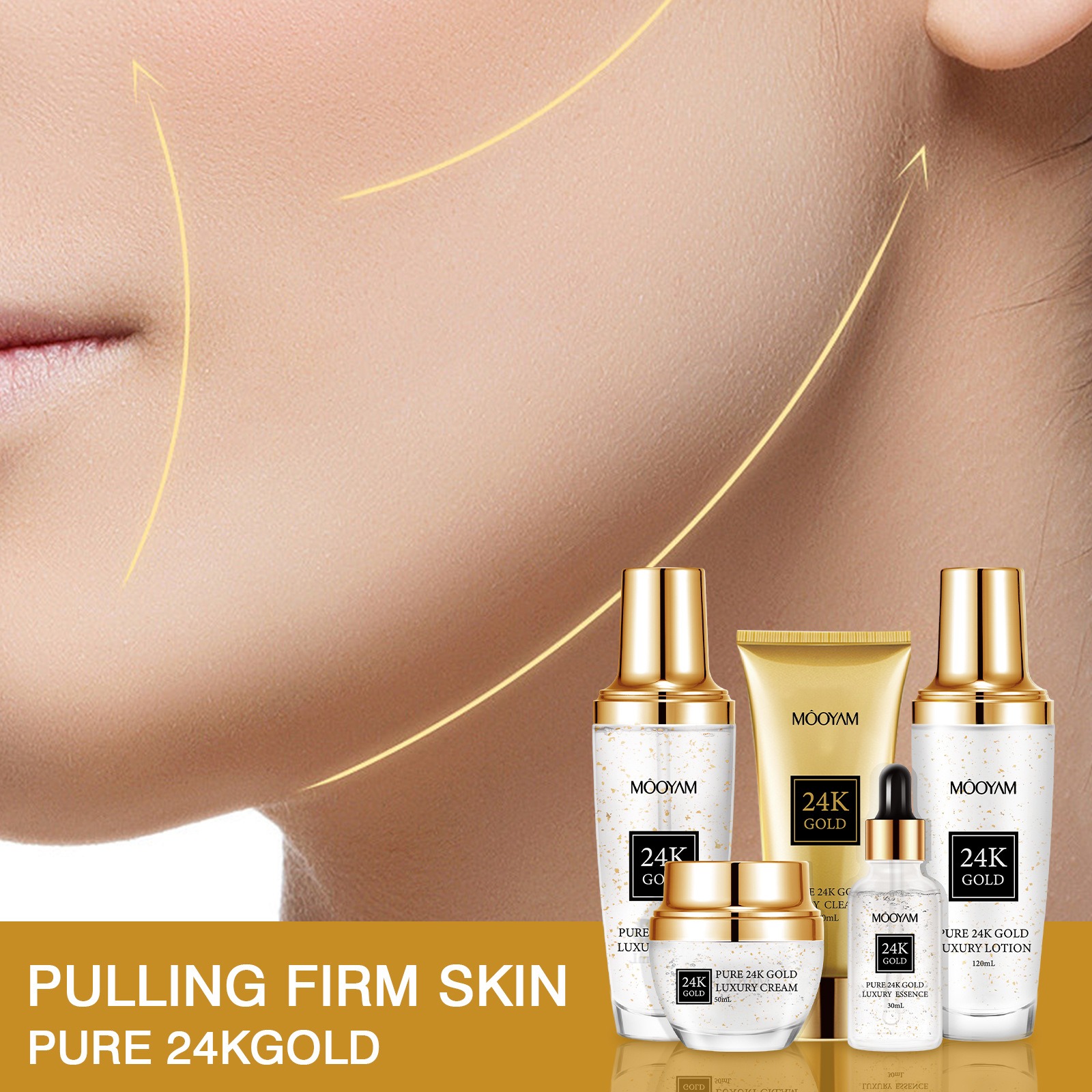 ชุดบำรุงผิวหน้า 24K โกลด์ ลักช - Luxury Gold Skincare บทวิจารณ์และราคา