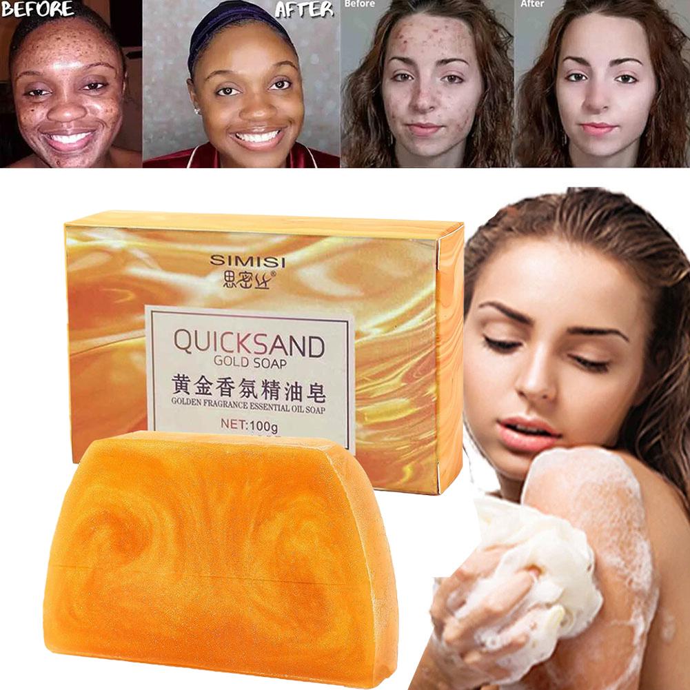 สบู่ทองคำทำมือ รูปทรงสี่เหลี่ย - Luxury Gold Skincare บทวิจารณ์และราคา