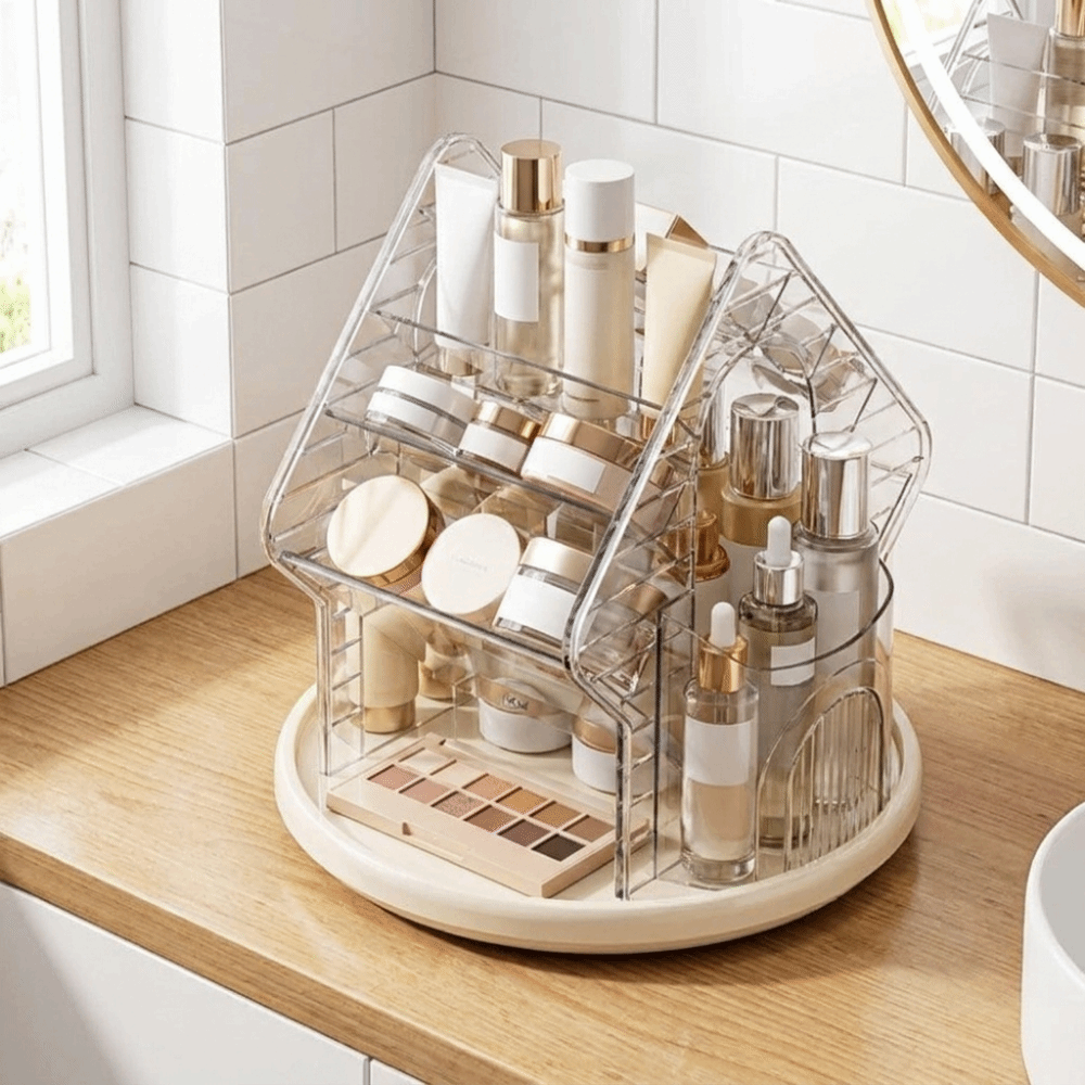 ที่จัดระเบียบเครื่องสำอางตั้งโ - Luxury Skincare Organizer บทวิจารณ์และราคา