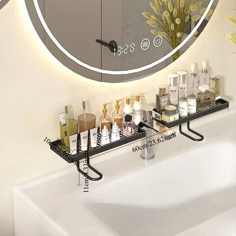 ชั้นวางของอ่างล้างหน้าแบบเรียบ - Luxury Skincare Organizer บทวิจารณ์และราคา