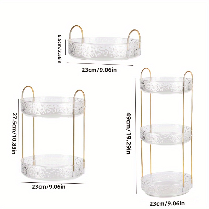 กล่องเก็บของแบบหมุนลายคลื่นน้ำ - Luxury Skincare Organizer บทวิจารณ์และราคา