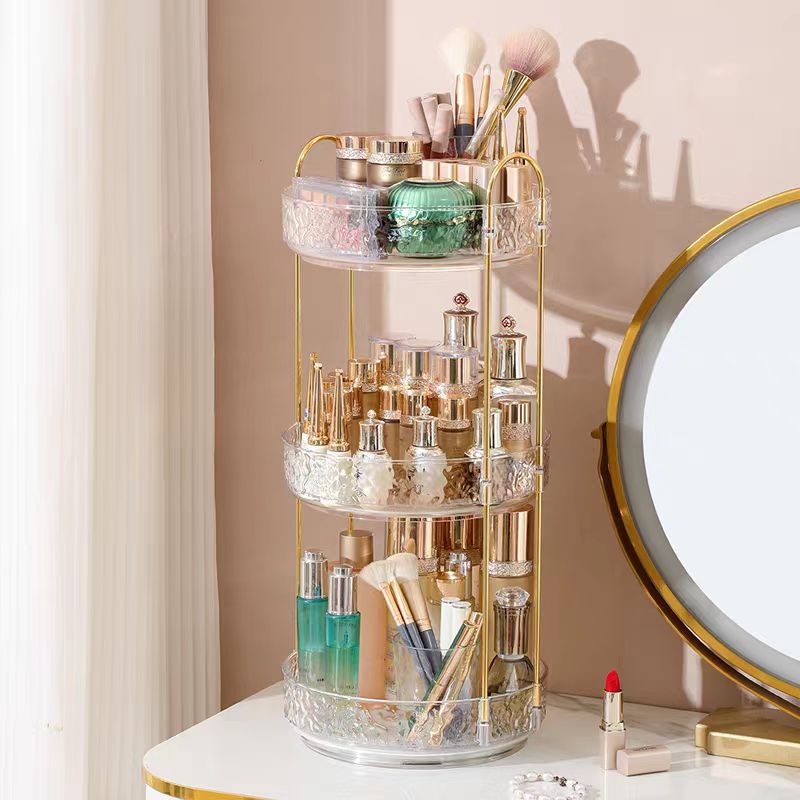 กล่องเก็บของแบบหมุนลายคลื่นน้ำ - Luxury Skincare Organizer บทวิจารณ์และราคา