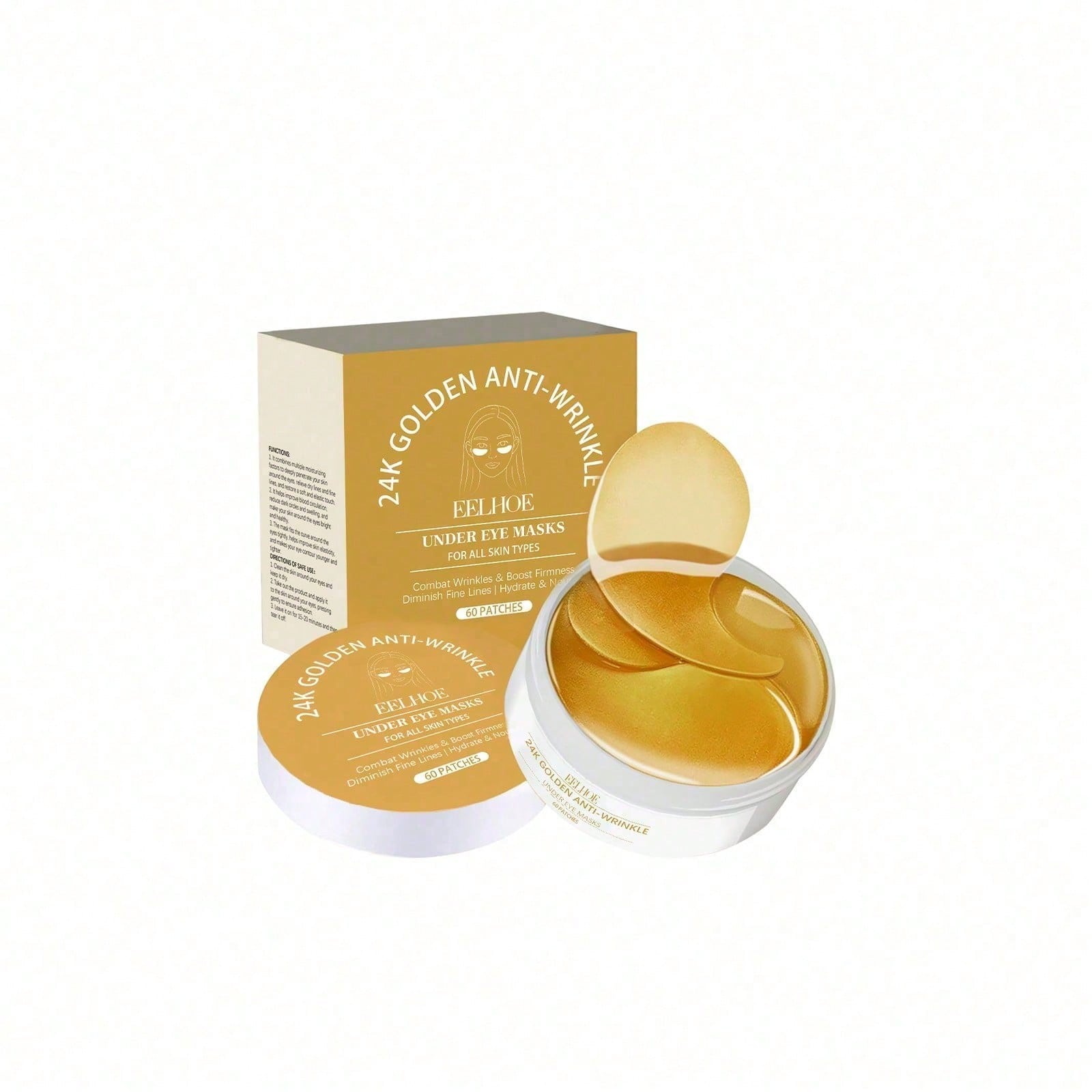 มาส์กใต้ตาทองคำ 24K, แผ่นมาส์ก - Luxury Gold Skincare บทวิจารณ์และราคา